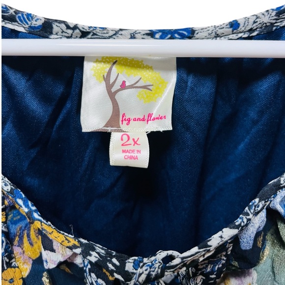 Fig and Flower - Multicolor Floral Blouse - Picture 3 of 5